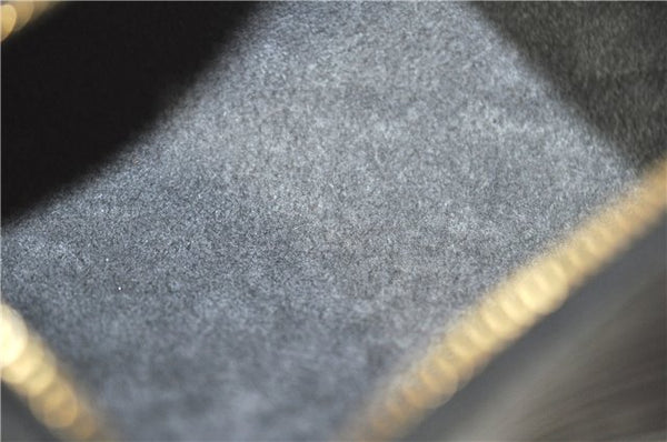 Authentic Louis Vuitton Epi Soufflot Black Hand Bag M52222 LV J7034