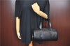 Authentic Louis Vuitton Epi Soufflot Black Hand Bag M52222 LV J7034