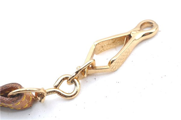 Authentic Louis Vuitton Collar Strap Leather 35.8" Beige LV J7035