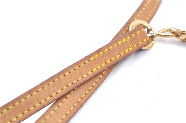 Authentic Louis Vuitton Collar Strap Leather 35.8" Beige LV J7035