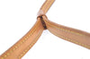 Authentic Louis Vuitton Collar Strap Leather 35.8" Beige LV J7035