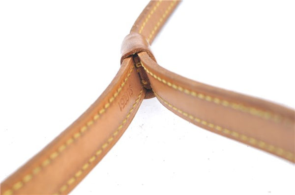 Authentic Louis Vuitton Collar Strap Leather 35.8" Beige LV J7035
