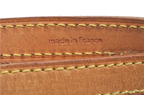 Authentic Louis Vuitton Collar Strap Leather 35.8" Beige LV J7035