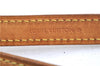 Authentic Louis Vuitton Collar Strap Leather 35.8" Beige LV J7035