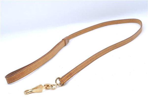 Authentic Louis Vuitton Collar Strap Leather 35.8" Beige LV J7035