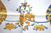 Authentic HERMES Carre 90 Scarf "SAMOURAI" Silk Blue Box J7039