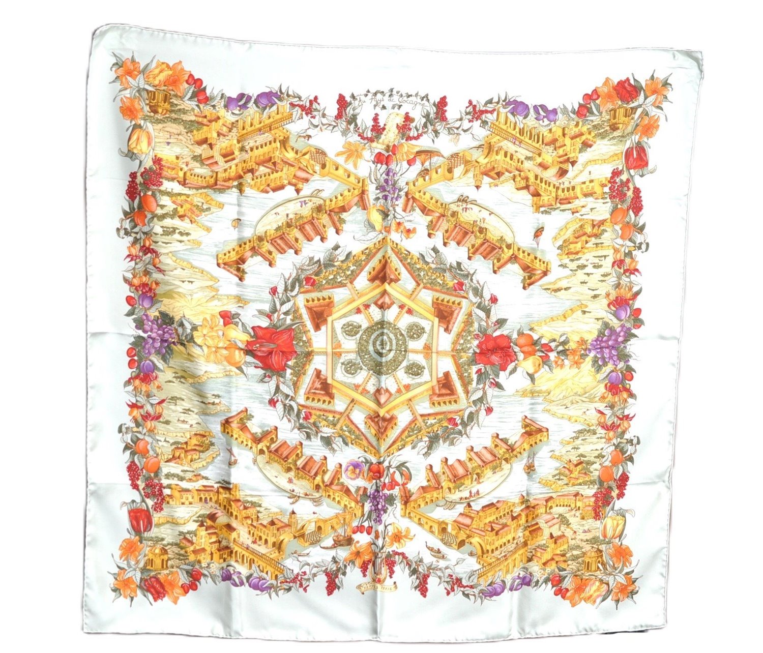 Authentic HERMES Pleats Scarf 