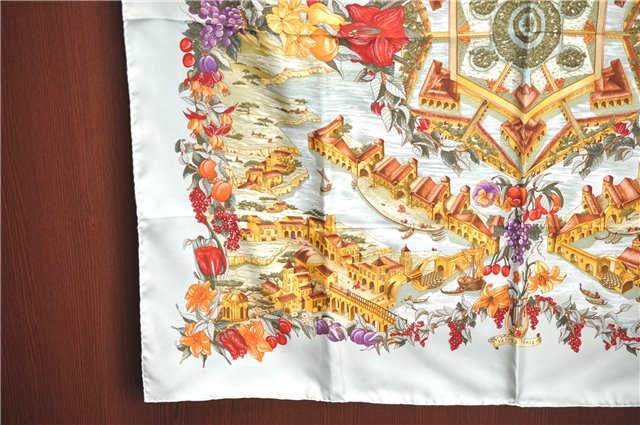 Authentic HERMES Pleats Scarf 