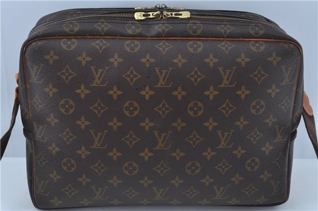 Authentic Louis Vuitton Monogram Reporter GM Shoulder Cross Bag M45252 LV J7044