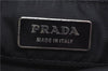 Authentic PRADA Nylon Tessuto Leather Tote Hand Bag Purse Black J7046