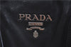 Authentic PRADA Leather Nappa 2Way Shoulder Hand Bag Purse Black J7047