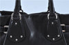 Authentic PRADA Leather Nappa 2Way Shoulder Hand Bag Purse Black J7047