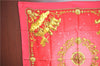 Authentic HERMES Carre 90 Scarf "LOSNVOS" Silk Red J7067