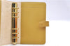 Authentic CHANEL Caviar Skin CC Logo Notebook Cover Yellow J7098