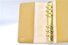 Authentic CHANEL Caviar Skin CC Logo Notebook Cover Yellow J7098