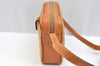 Authentic GUCCI Shoulder Cross Body Bag GG PVC Leather Yellow Brown Junk J7144