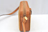Authentic GUCCI Shoulder Cross Body Bag GG PVC Leather Yellow Brown Junk J7144