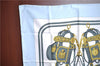 Authentic HERMES Carre 90 Scarf "BRIDES de GALA par" Silk Light Blue Box J7159