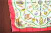 Authentic HERMES Carre 90 Scarf "Pourvu qu’on ait l’ivresse" Silk Red J7166