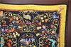 Authentic HERMES Carre 90 Scarf "PIERRES dORIENT et dOCCIDENT" Silk Black J7167