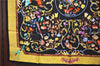 Authentic HERMES Carre 90 Scarf "PIERRES dORIENT et dOCCIDENT" Silk Black J7167