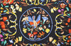 Authentic HERMES Carre 90 Scarf "PIERRES dORIENT et dOCCIDENT" Silk Black J7167