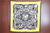 Authentic HERMES Carre 90 Scarf "PIERRES dORIENT et dOCCIDENT" Silk Black J7167