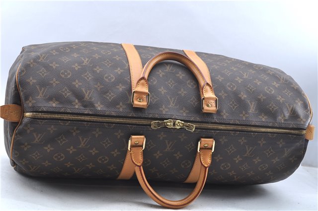 Authentic Louis Vuitton Monogram Keepall 55 Travel Boston Bag M41424 LV J7177