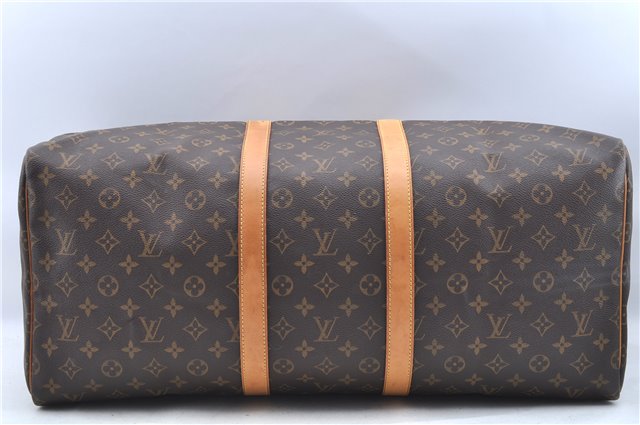 Authentic Louis Vuitton Monogram Keepall 55 Travel Boston Bag M41424 LV J7177