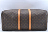 Authentic Louis Vuitton Monogram Keepall 55 Travel Boston Bag M41424 LV J7177