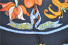 Authentic HERMES Carre 90 Scarf "PIERRES dORIENT et dOCCIDENT" Silk Black J7191