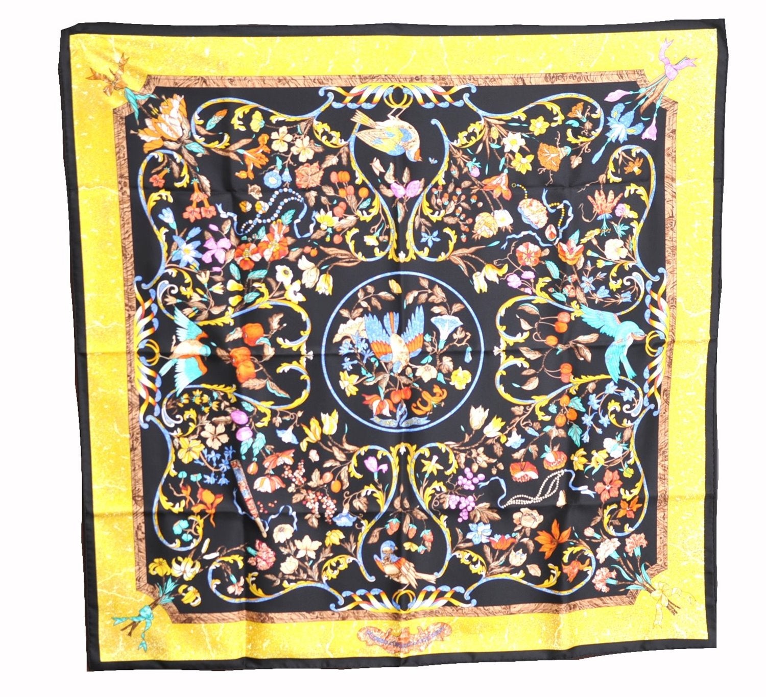 Auth HERMES Carre 90 Scarf 