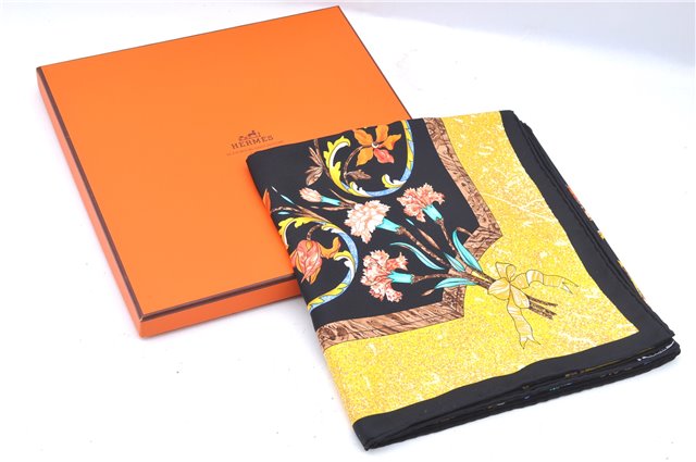 Auth HERMES Carre 90 Scarf 