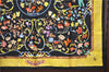 Authentic HERMES Carre 90 Scarf "PIERRES D'ORIENT et dOCCIDENT" Silk Black J7197