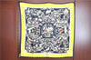 Authentic HERMES Carre 90 Scarf "PIERRES D'ORIENT et dOCCIDENT" Silk Black J7197