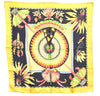 Authentic HERMES Carre 90 Scarf "BRAZIL" Silk Yellow Black J7198