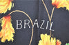 Authentic HERMES Carre 90 Scarf "BRAZIL" Silk Yellow Black J7198