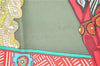 Authentic HERMES Carre 90 Scarf "ART des STEPPES" Silk Green J7201