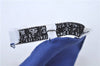 Authentic HERMES Carre 90 Scarf "Cliquetis" Silk Navy Blue J7202