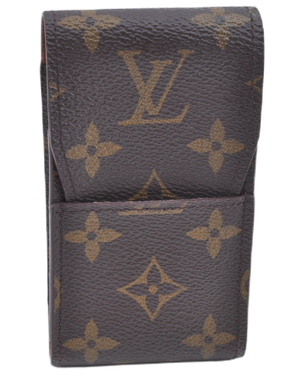 Authentic Louis Vuitton Monogram Etui Cigarette Case M63024 LV J7213