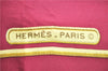 Authentic HERMES Carre 90 Scarf "Caraibes" Silk Bordeaux Red J7225