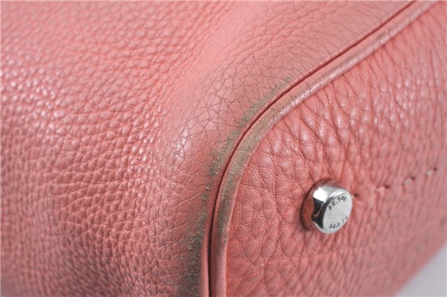 Authentic FENDI Selleria Shoulder Hand Bag Purse Leather Pink J7228