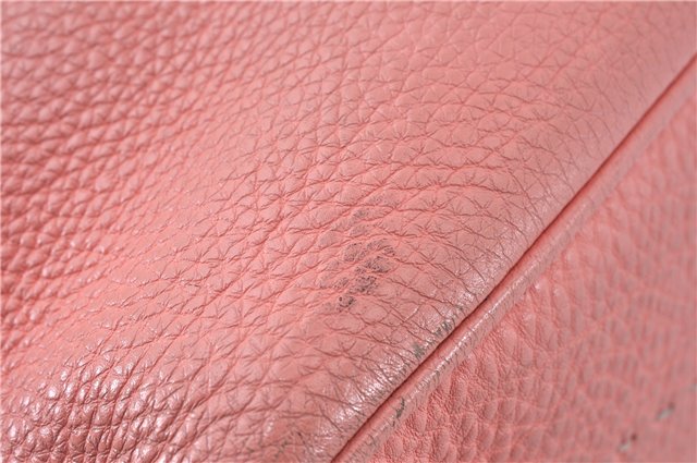 Authentic FENDI Selleria Shoulder Hand Bag Purse Leather Pink J7228