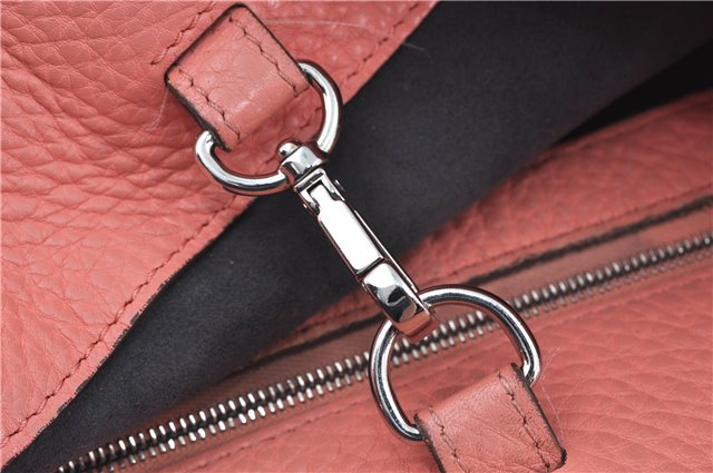 Authentic FENDI Selleria Shoulder Hand Bag Purse Leather Pink J7228