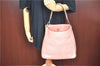 Authentic FENDI Selleria Shoulder Hand Bag Purse Leather Pink J7228