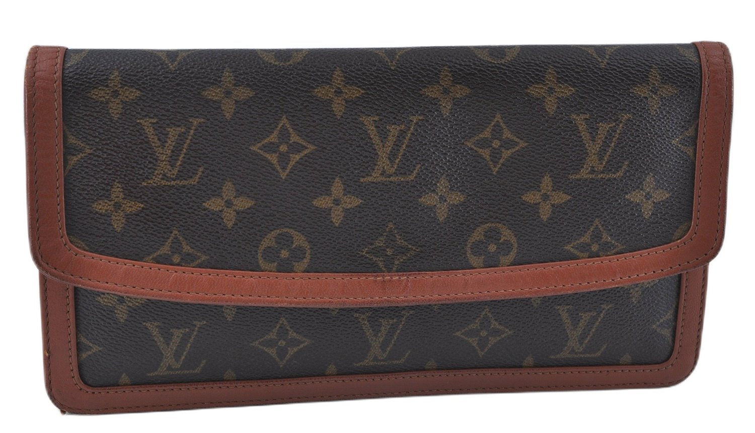 Auth Louis Vuitton Monogram Pochette Dame PM Clutch Hand Bag M51812 LV J7234