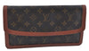 Auth Louis Vuitton Monogram Pochette Dame PM Clutch Hand Bag M51812 LV J7234
