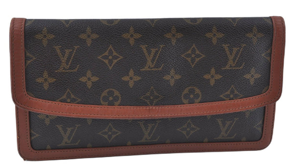 Auth Louis Vuitton Monogram Pochette Dame PM Clutch Hand Bag M51812 LV J7234