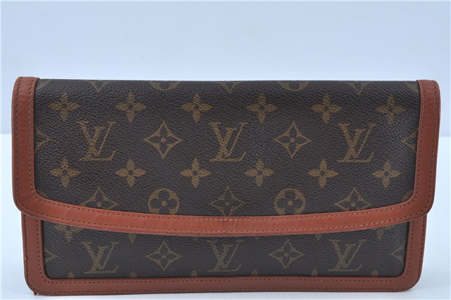 Auth Louis Vuitton Monogram Pochette Dame PM Clutch Hand Bag M51812 LV J7234