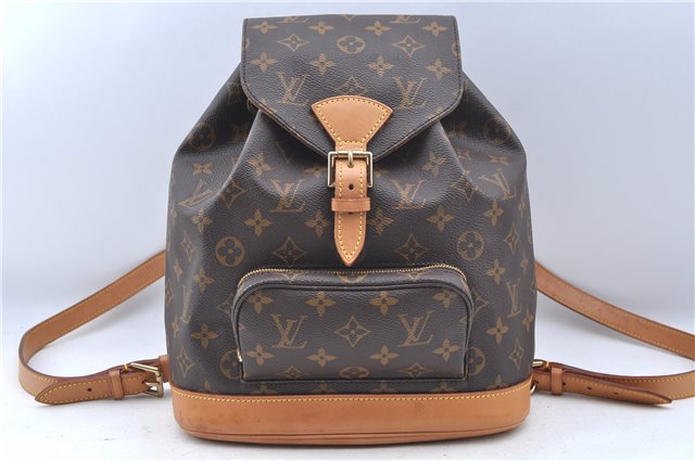 Authentic Louis Vuitton Monogram Montsouris MM Backpack M51136 LV J7245